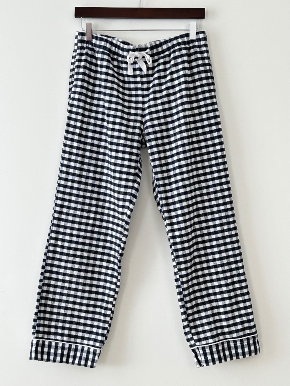 Petite Plume 100% Cotton Flannel Gingham Pajama Lounge Pants